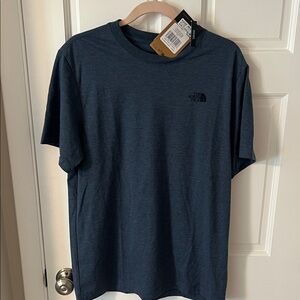 The North Face Men's Shady Blue Short Sleeve Tri-Blend Tee Medium  NWT